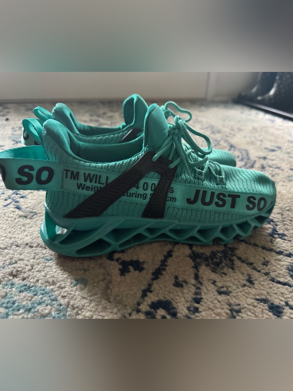 Aqua Athletic Mesh Running Shoes with Sculpted Sole